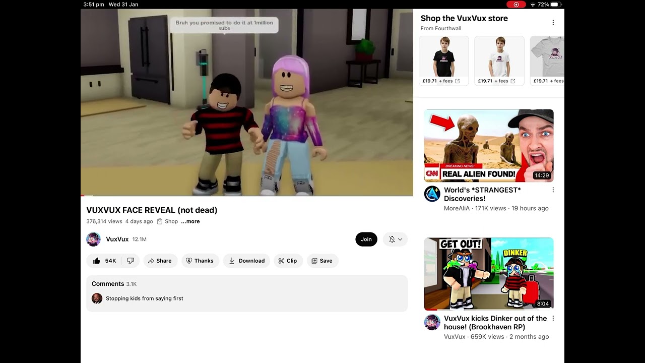 Vuxvux finally did a face reveal