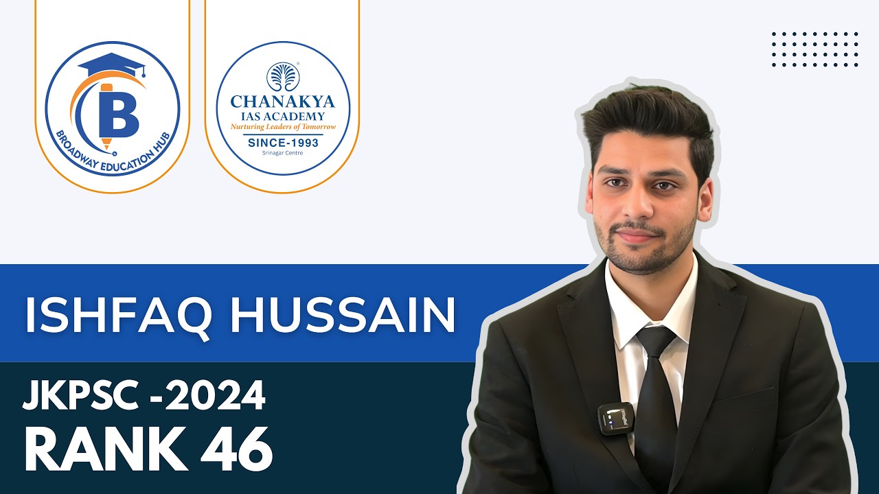 Mock interview of Ishfaq Hussain JKPSC Rank 46