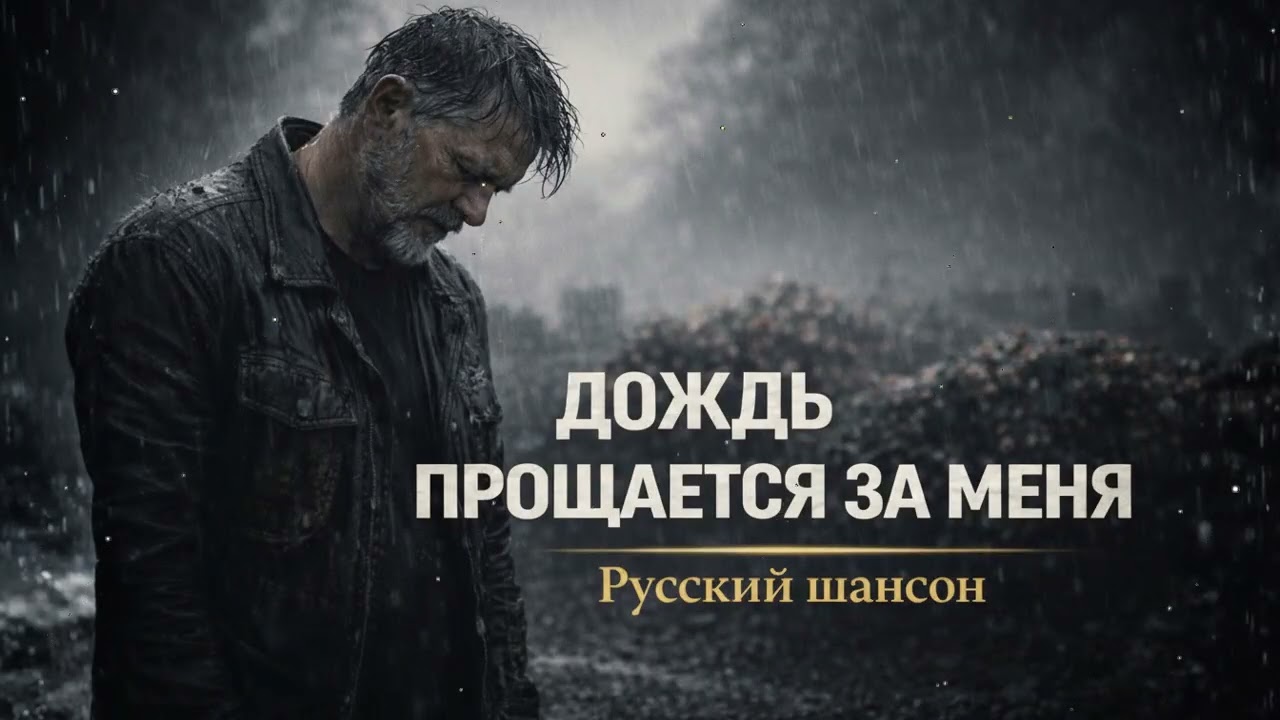 🌧️⚰️ Печальный русский шансон – тишина кладбища, дождь и разбитая душа