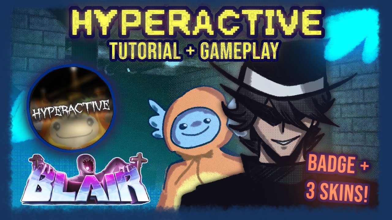 HYPERACTIVE Challenge WITH HYPER! | Guide + Tips + Skins Showcase | Roblox Blair
