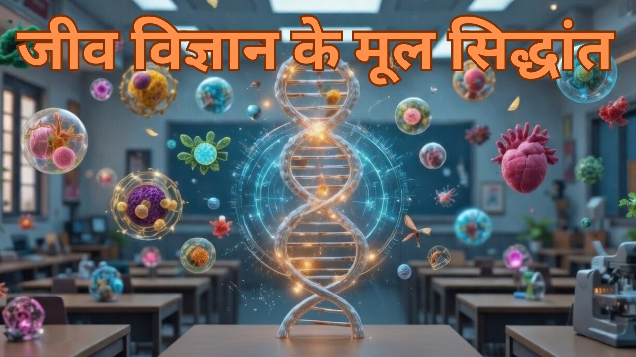 जीव विज्ञान के मूल सिद्धांत 🧬 | Basic Biology Concepts in Hindi | Science Visual Learning