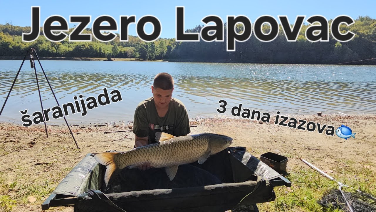 Luda 3 dana na jezeru Lapovac *zadnji dan upecali 5 riba*