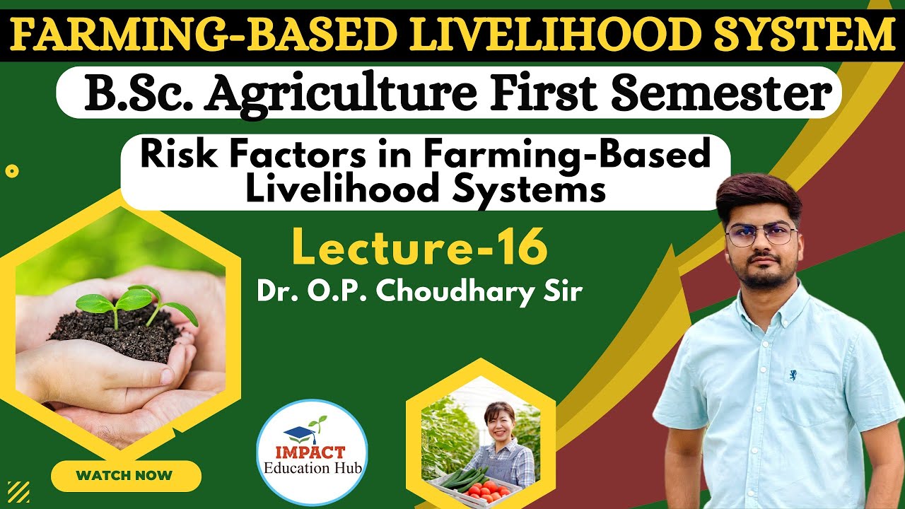 Farming based Livelihood System II Risk Factors in Farming-Based Livelihood Systems II