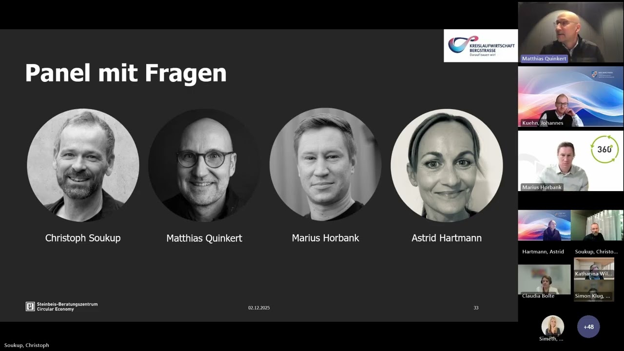 04 - Panel Wie klappt lokale Kreislaufwirtschaft?(Webinar: Kreislaufwirtschaft in der Bauwirtschaft)