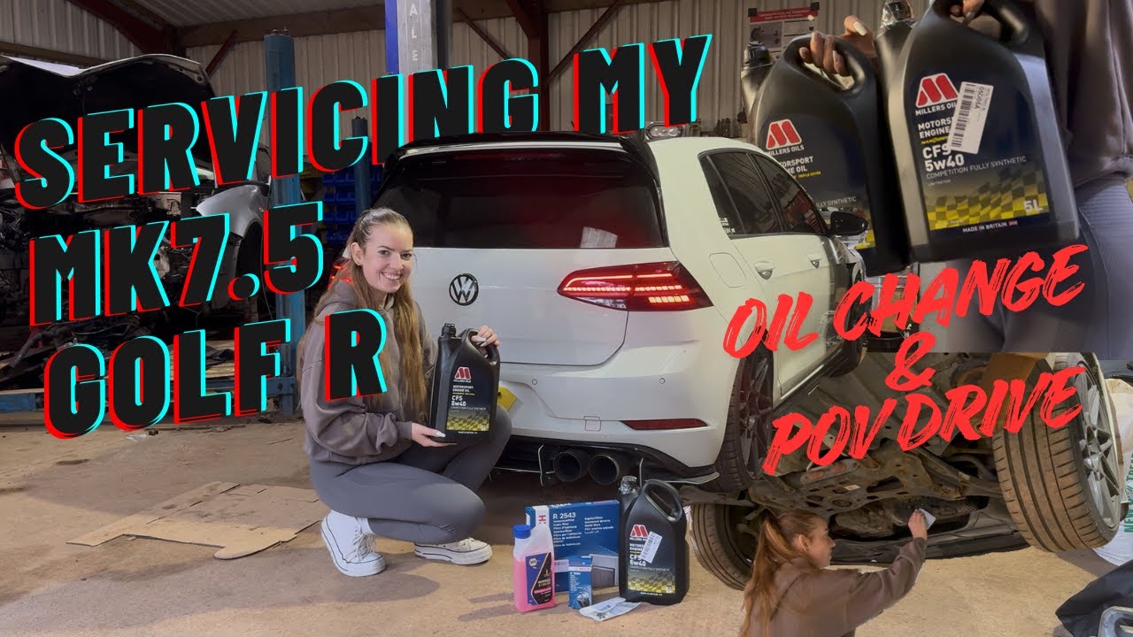 Servicing my MK7.5 Golf R! | Oil Change & POV Drive