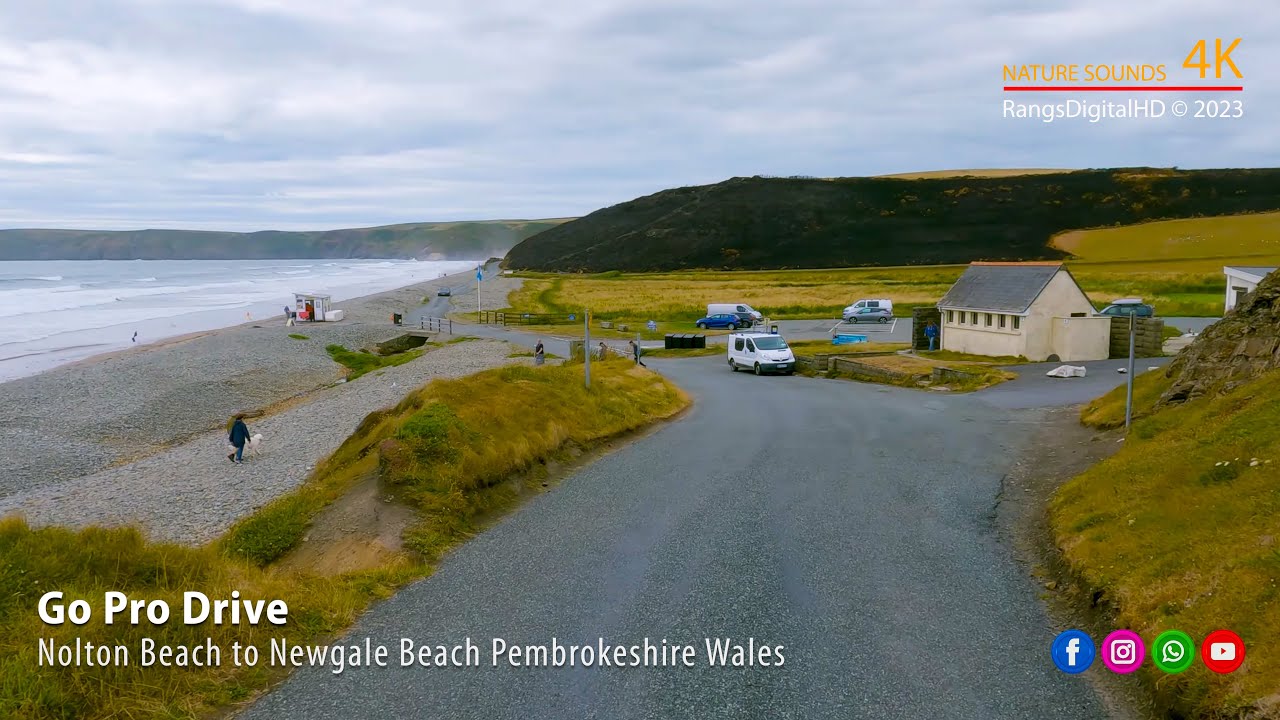 Nolton Beach to Newgale Beach Pembrokeshire Wales GoPro Drive