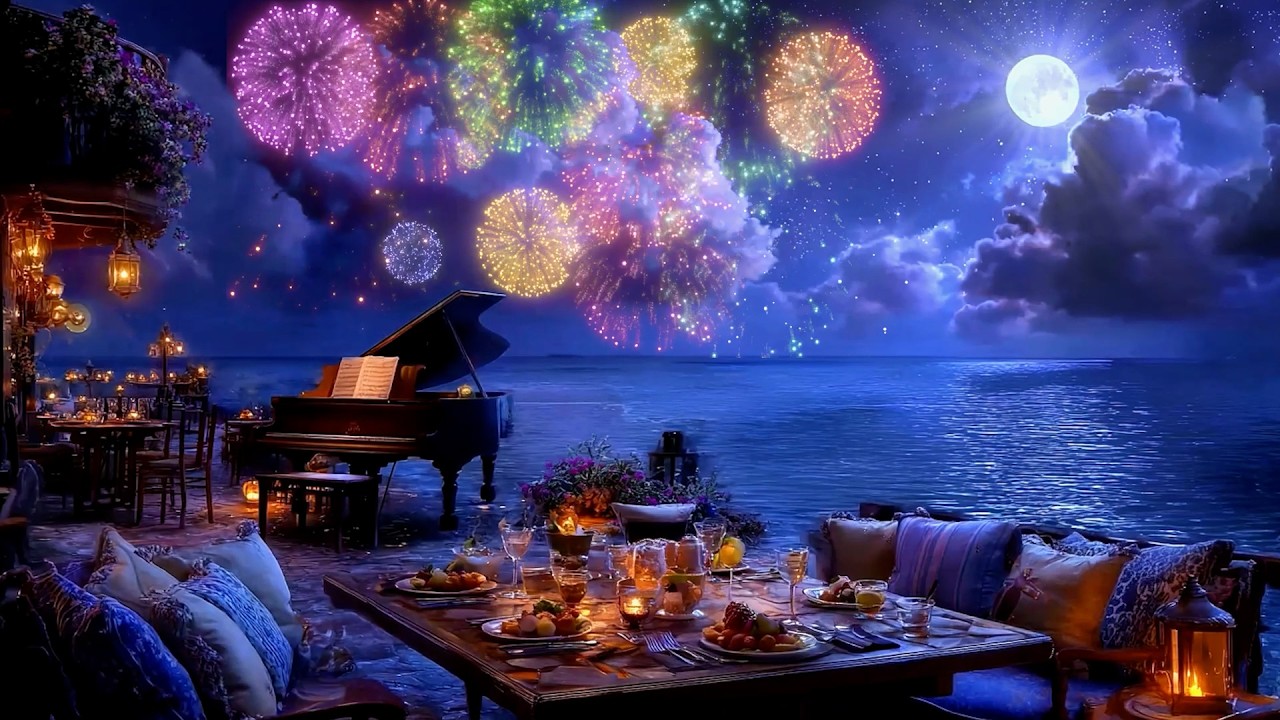 Sparkling Night Sky: Relaxing Piano Music for Stress Relief and Healing