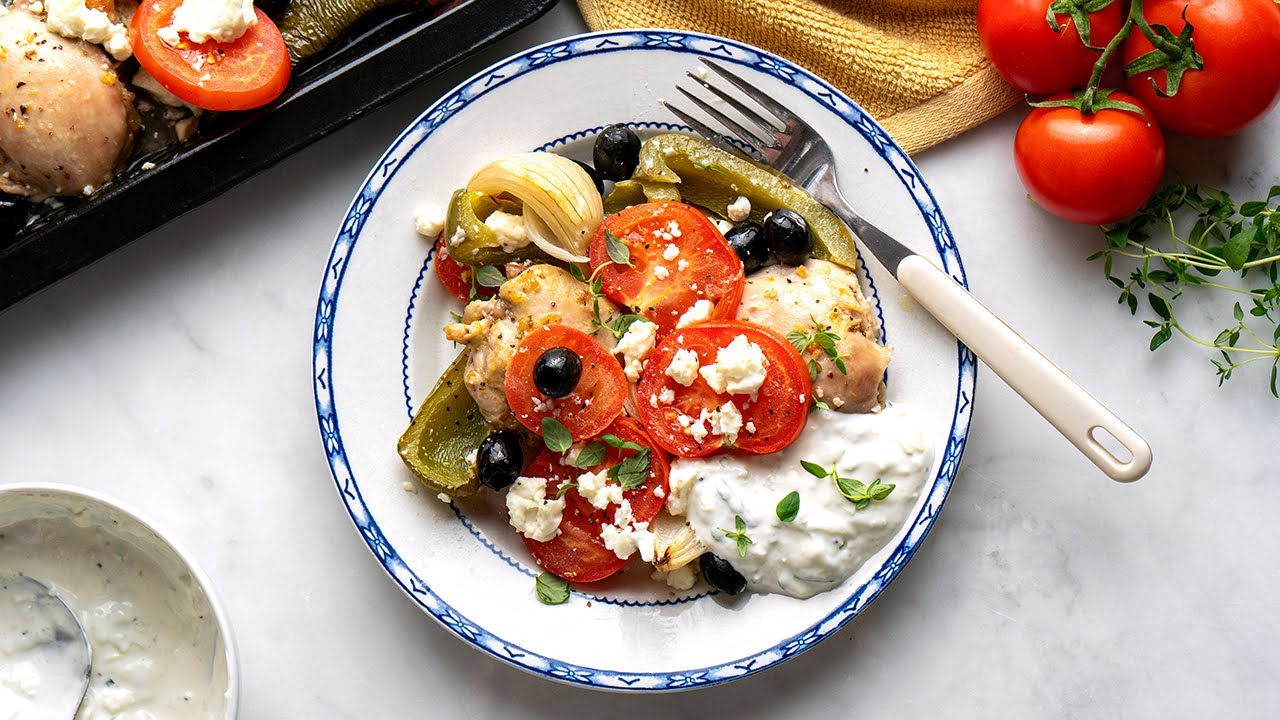 Keto Greek Chicken Recipe [Low Carb Sheet Pan Meal]