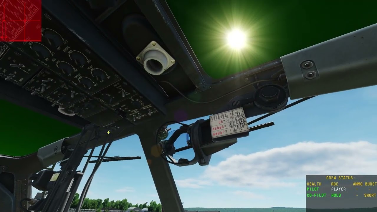 DCS Virtual Ramstein Airshow in cockpit Italian UH-1H Arrival