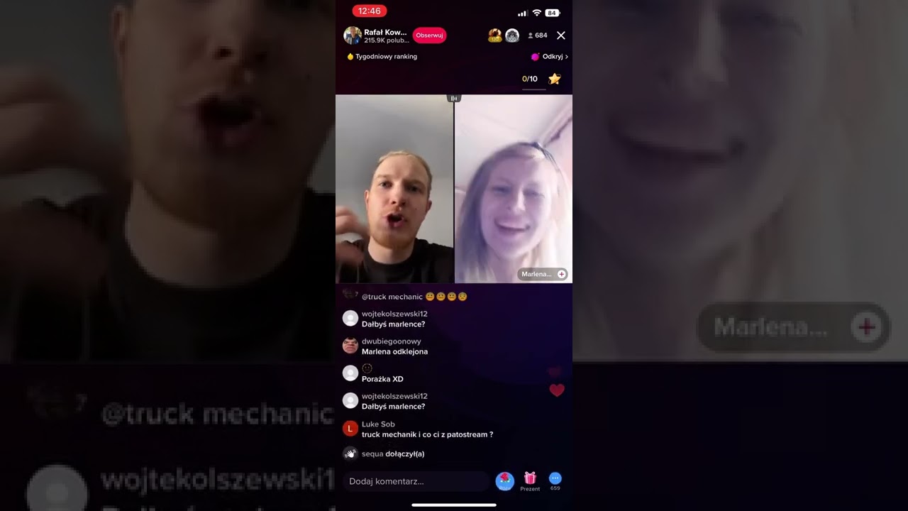 Odklejona marlenka rozmawia z rafatusem 9.10.2022