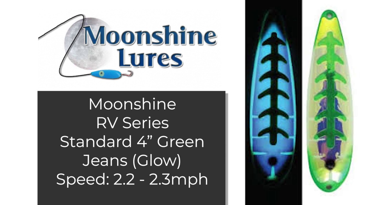 REVIEW - Moonshine Fishing Lures, Salmon Trolling Underwater Speed 2.2 - 2.3mph