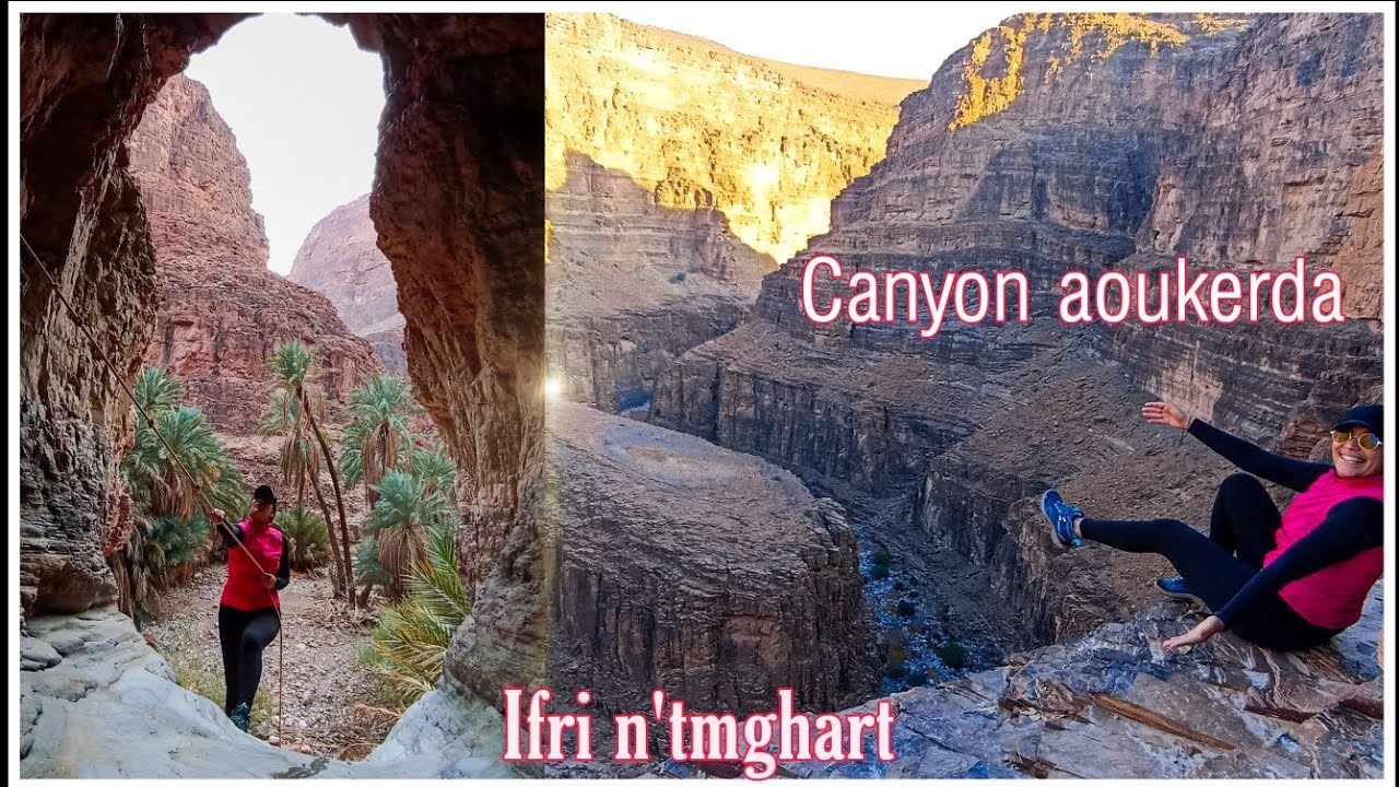 فكرة عجوز لحفر كهف باليد تنقد المحاصيل (افري نتمغارت)، وكيفية تكون جبال #canyon اوكردا- #تافراوت
