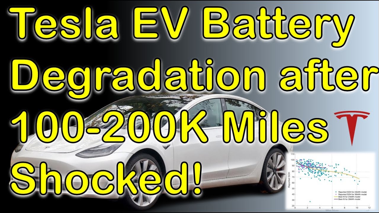 Разоблачение деградации батарей Tesla! Реальные данные за 100 000 и 200 000 миль пробега для моде...