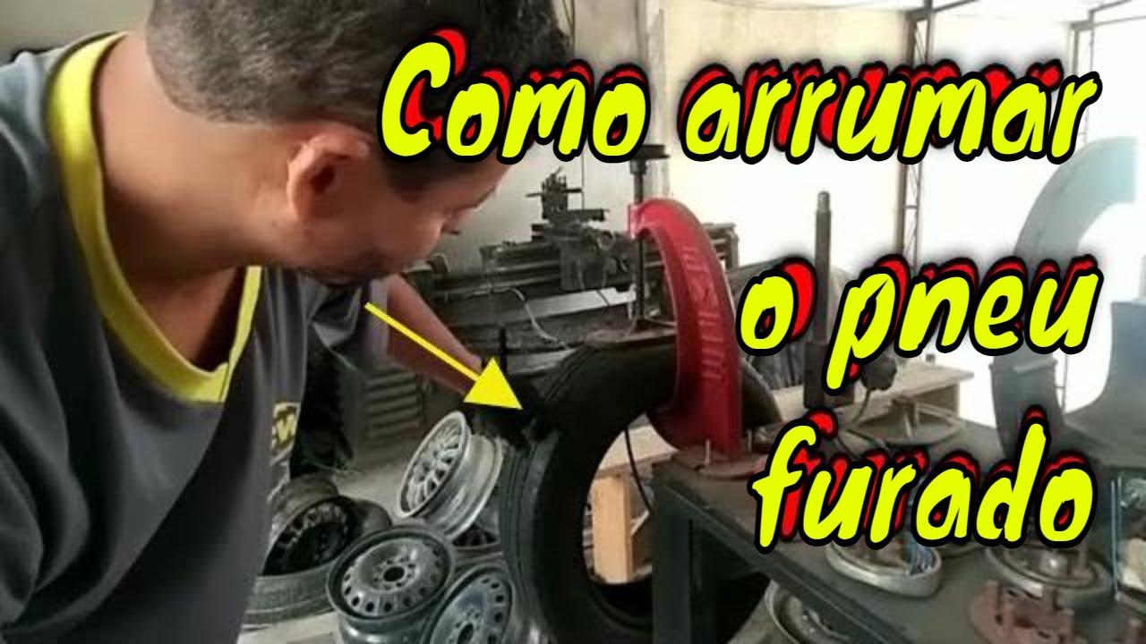 Remendo de PNEU interno a quente , reparo de pneu furado