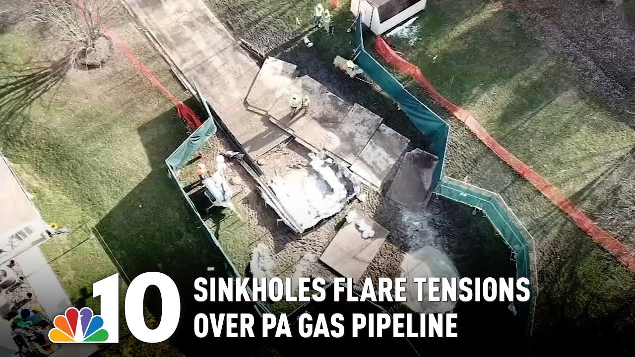 Homeowners Blame Sinkholes on Mariner East Pipeline Project