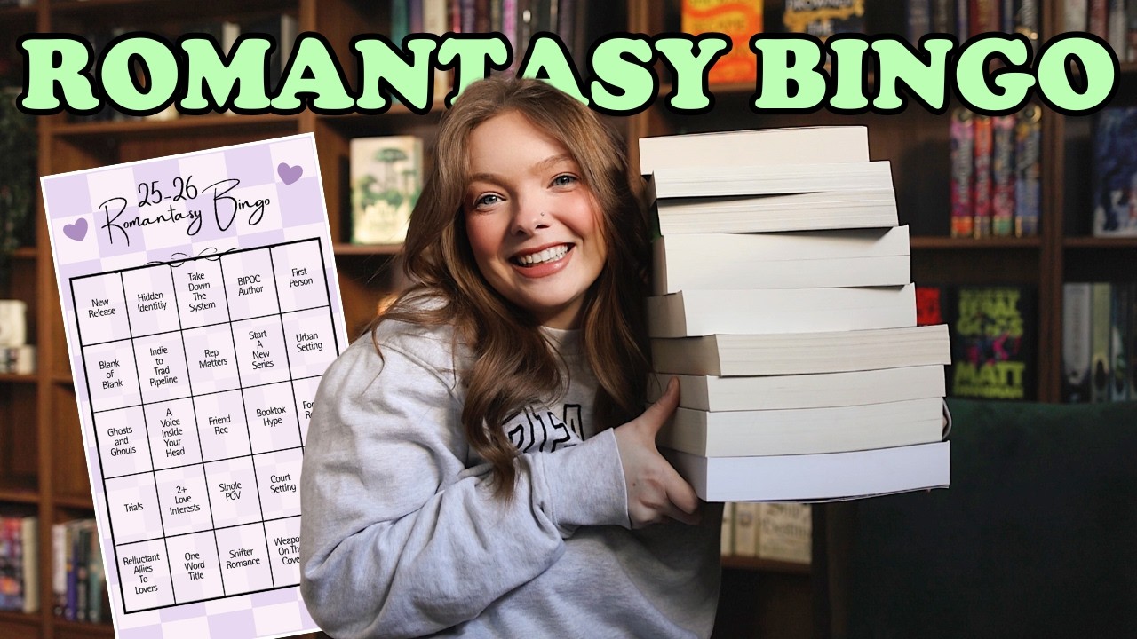 year long reading challenge announcement 💟 romantasy bingo 2025
