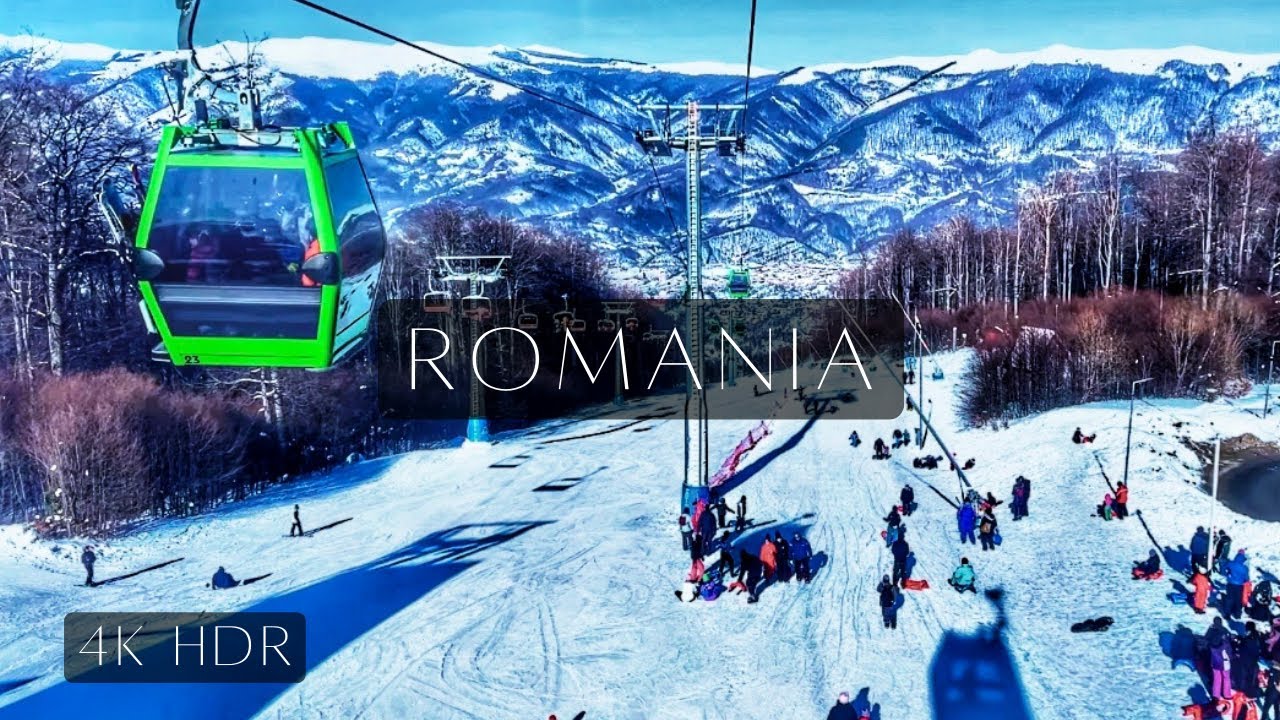 Amazing Ski In Romania | Cold Walking Tour in STRAJA, Romania