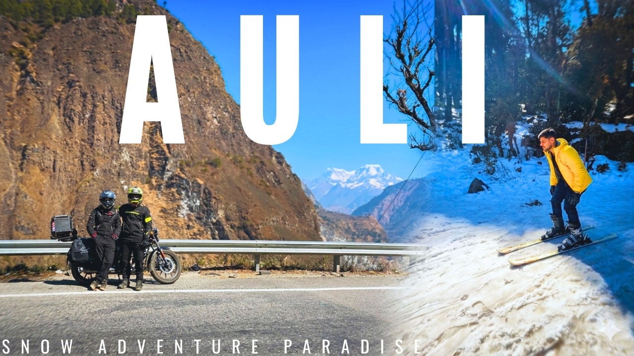 Auli motovlog | First Skiing Experience in AULI