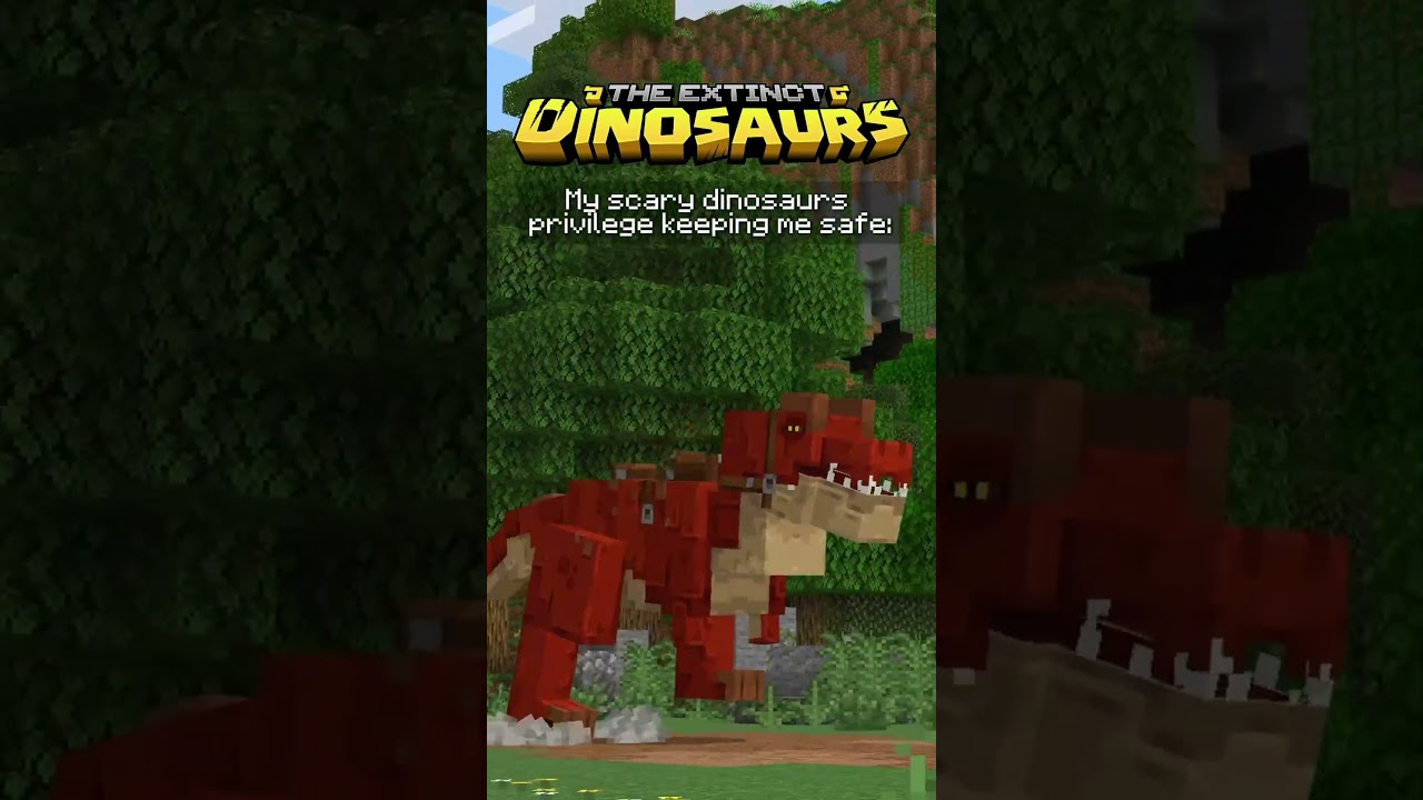 Моя привилегия динозавра 🦖✨ #Minecraft #аддон