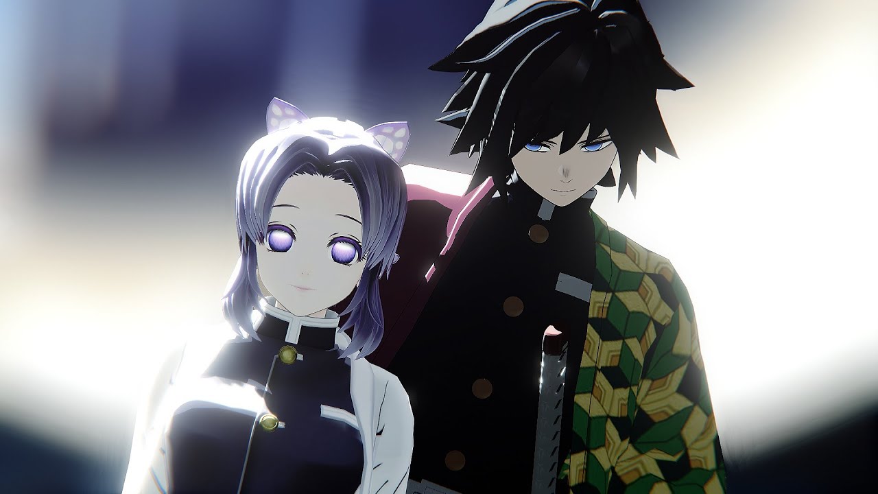 【鬼滅のMMD】ロウワー【冨岡義勇/胡蝶しのぶ】