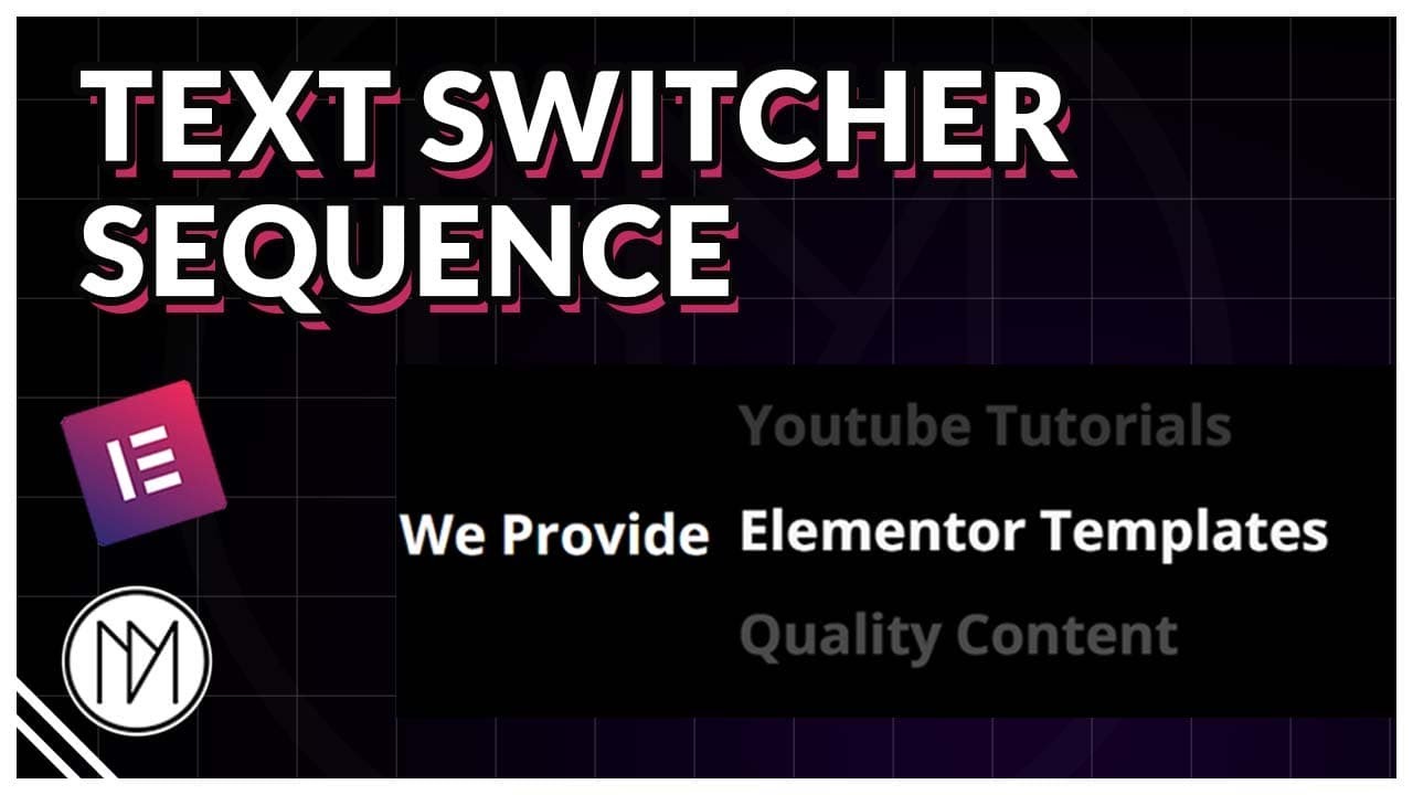 [6] Text Switcher Sequence Animation - Elementor GSAP Tutorial [Free Template]