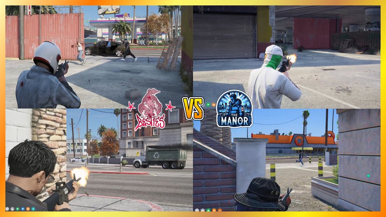 Лучшие друзья против особняка на GG Gas (от нескольких точек зрения) | NoPixel 4.0 GTA RP