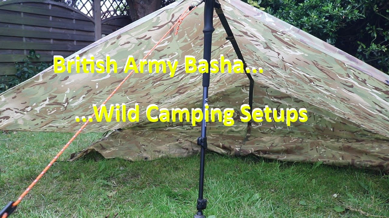 British Army Basha Wild Camping Setups