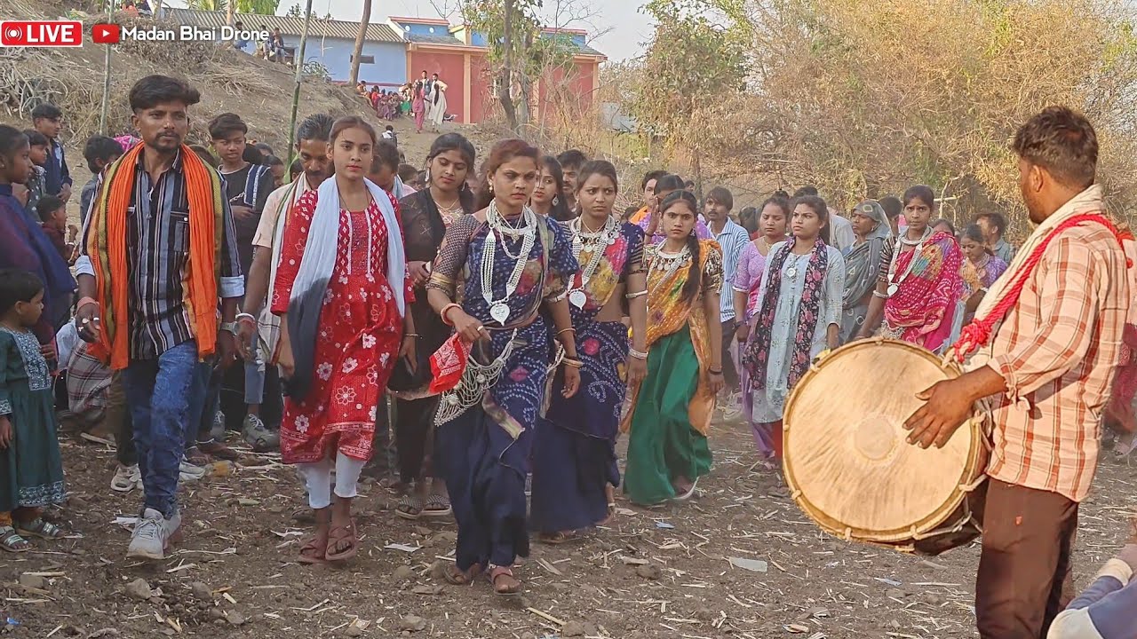 जामली शादी में🚀ढोल मादल में भायो की मोज 2025//aadivasi dance video📸jamli shadi // #aadivasi #drone
