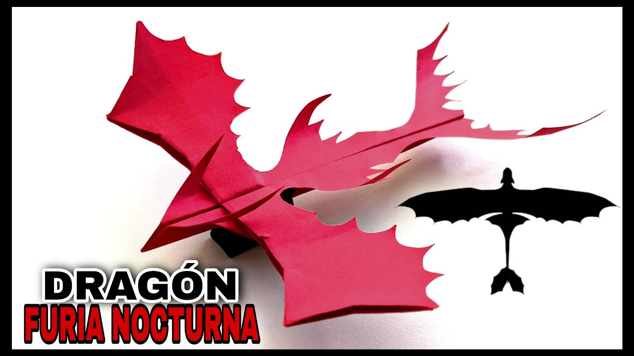 Como hacer un AVION de PAPEL DRAGON FURIA NOCTURNA.@AvionesDePapelPeluso