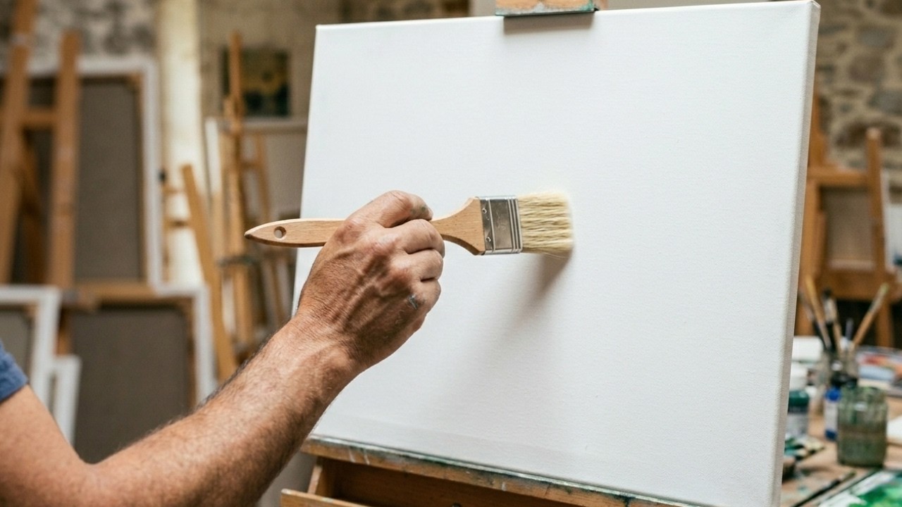 Art Abstract Face Time Lapse Speed Painting