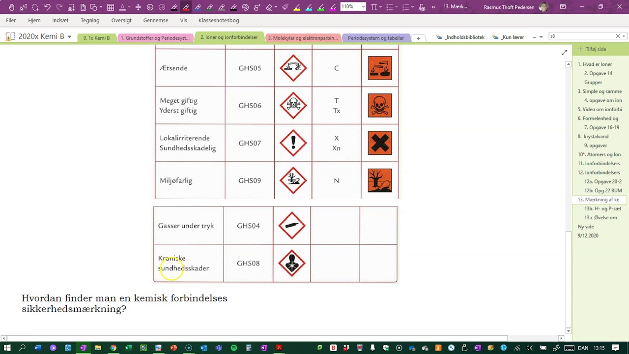 M&aelig;rkning af kemikalier BKC
