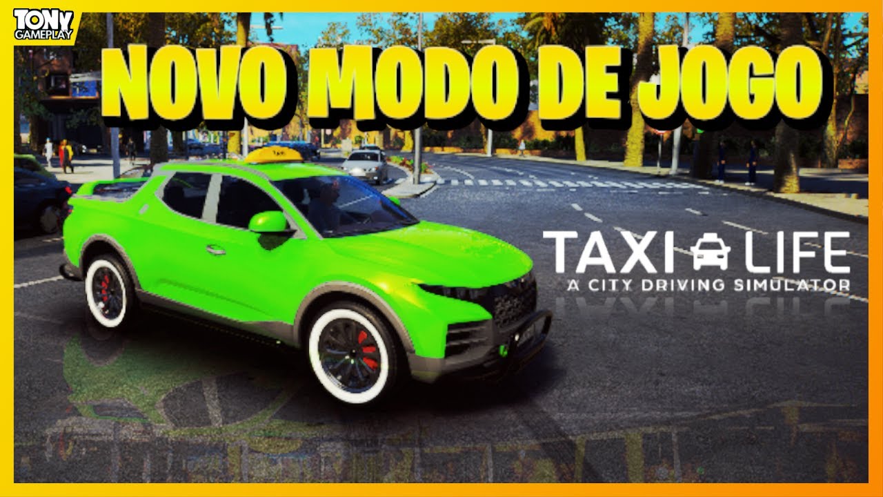 Ficou incrível!!! Nova atualização do Taxi Life A City Driving Simulator Novo modo : Entregador #pc