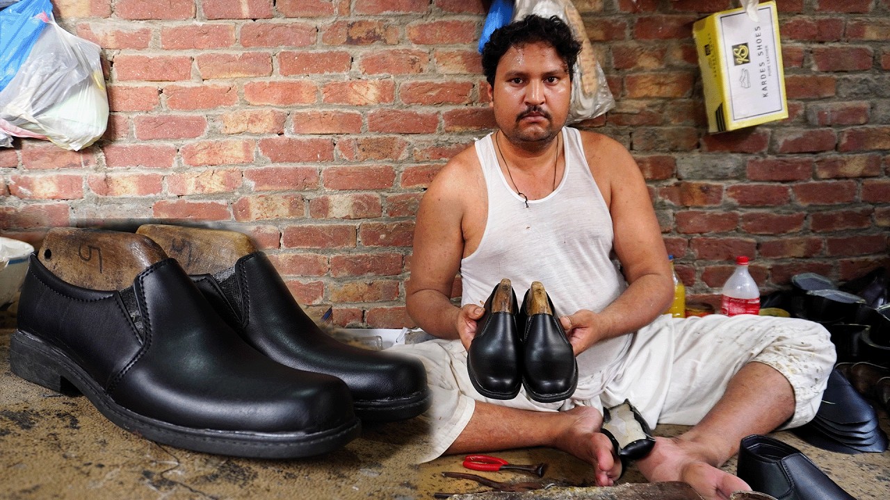 This Is How Handmade Leather School Shoes Are Made | School Shoes Manufacturing Process