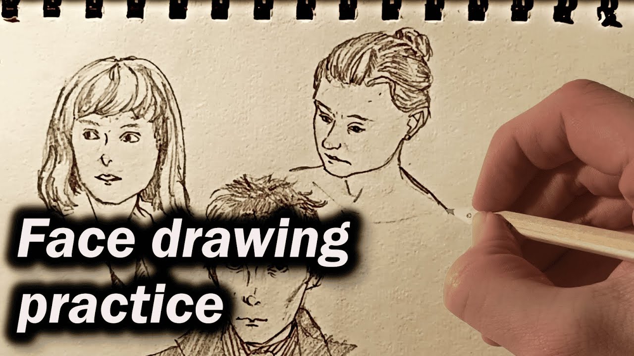 face drawing practice
