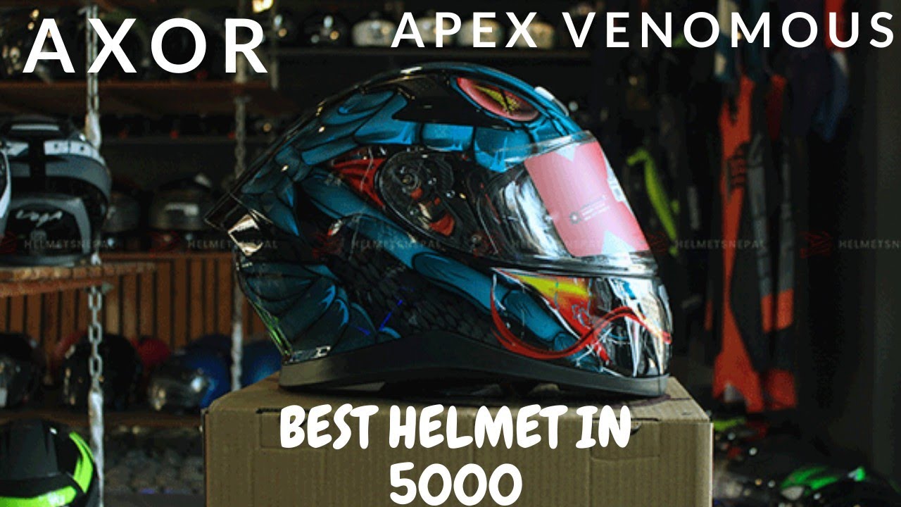 AXOR APEX VENOMOUS helmet || Axor APEX unboxing || Best helmet under 5k || Royal Himalyan Monks ||