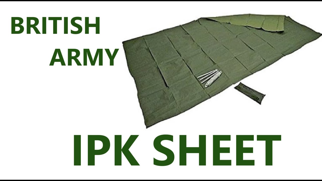 MILITARY IPK SHEET...Surplus-Only