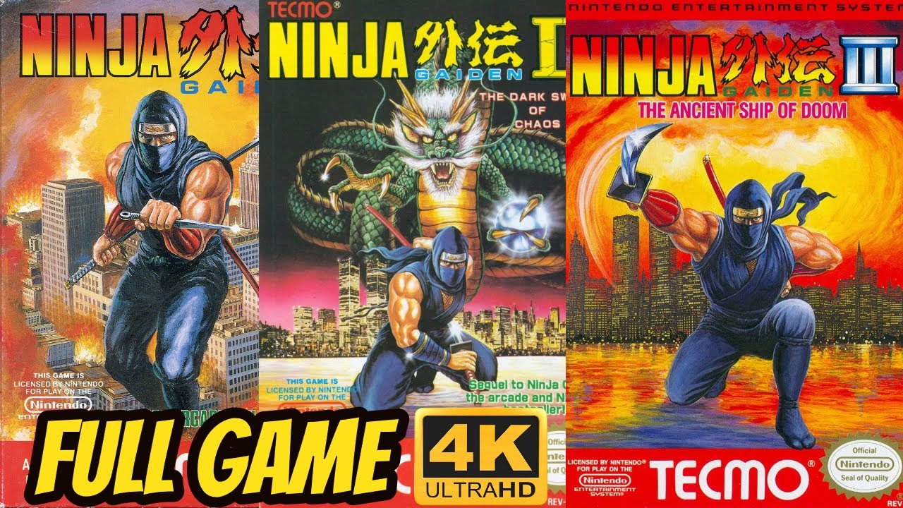 Ninja Gaiden TRILOGY COLLECTION [NES] Longplay Walkthrough Playthrough Full Movie Game [4K60ᶠᵖˢ UHD🔴