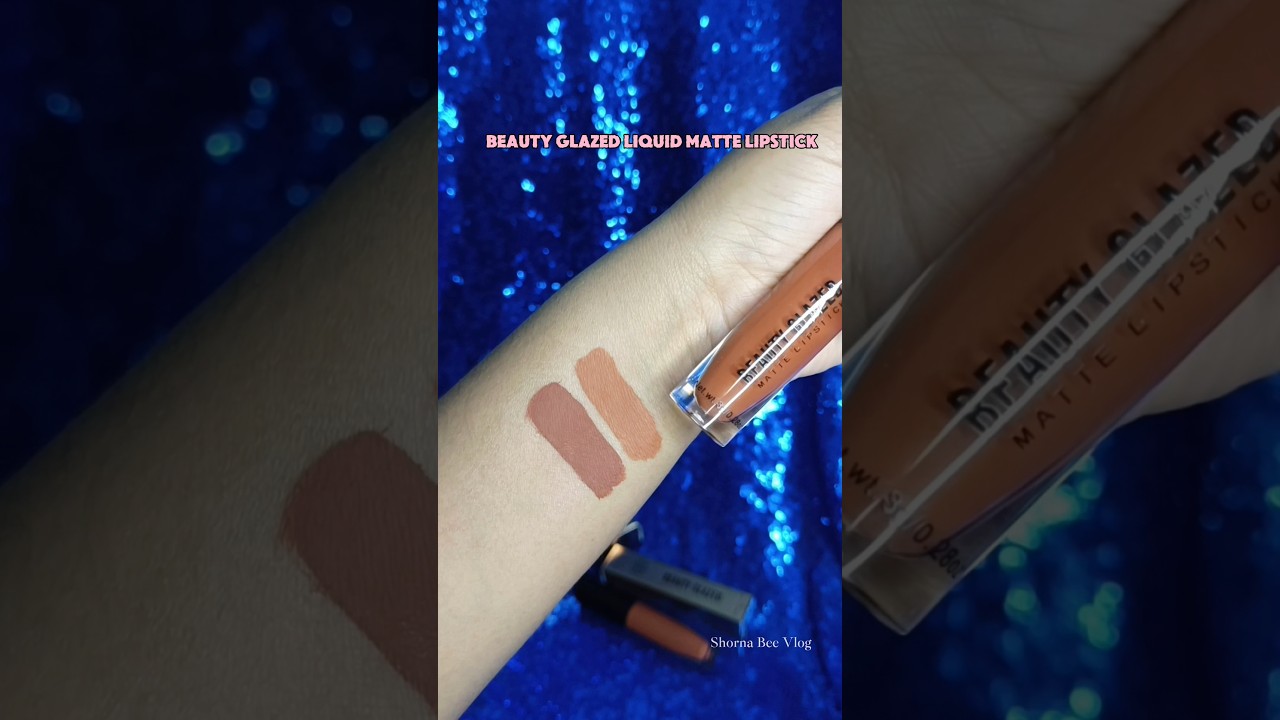 Beauty Glazed Lipstick shade 103 Shroom #makeup #ytshorts #lipstickswatches #shorts #beautyglazed