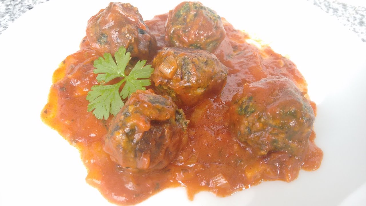 Albondigas de espinacas - Receta vegana