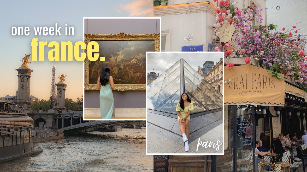 paris travel vlog | first time in france, sunset cruise on the seine, versailles palace, montmartre