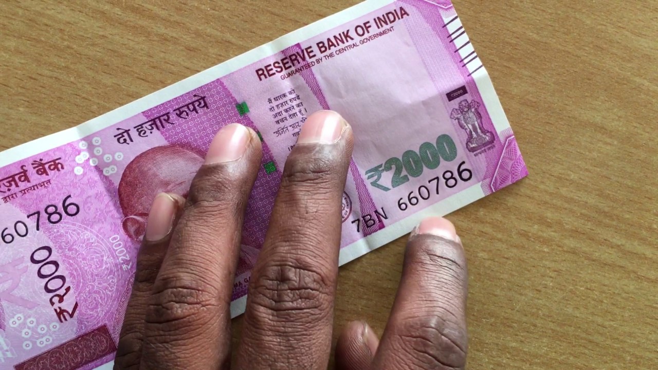 New note Rs 2000 with Incredible No 786