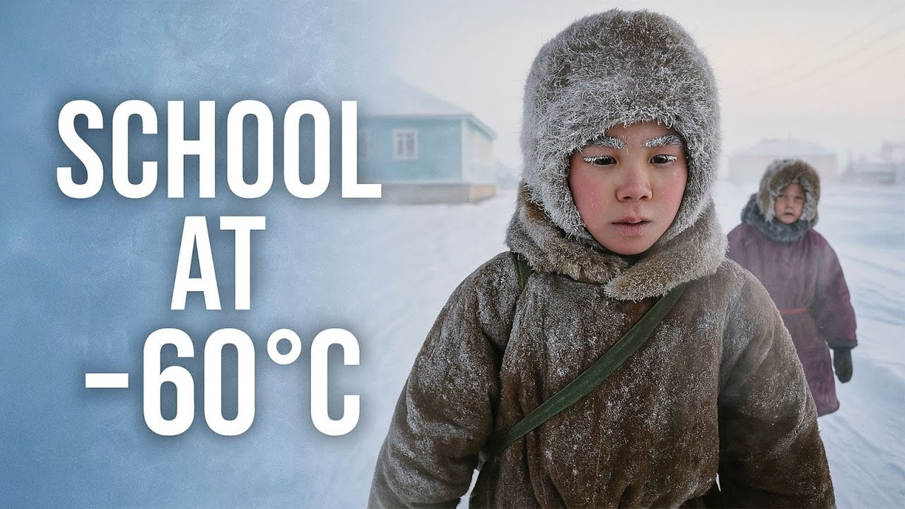 How Yakut Kids Go to School in the Coldest Place on Earth (-60&deg;C)