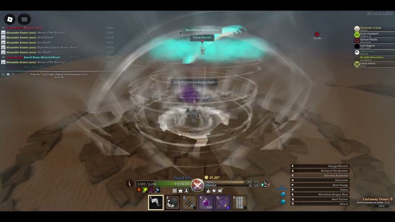 Arcane odyssey is well-coded, balanced pve experience (or in this case PVP)