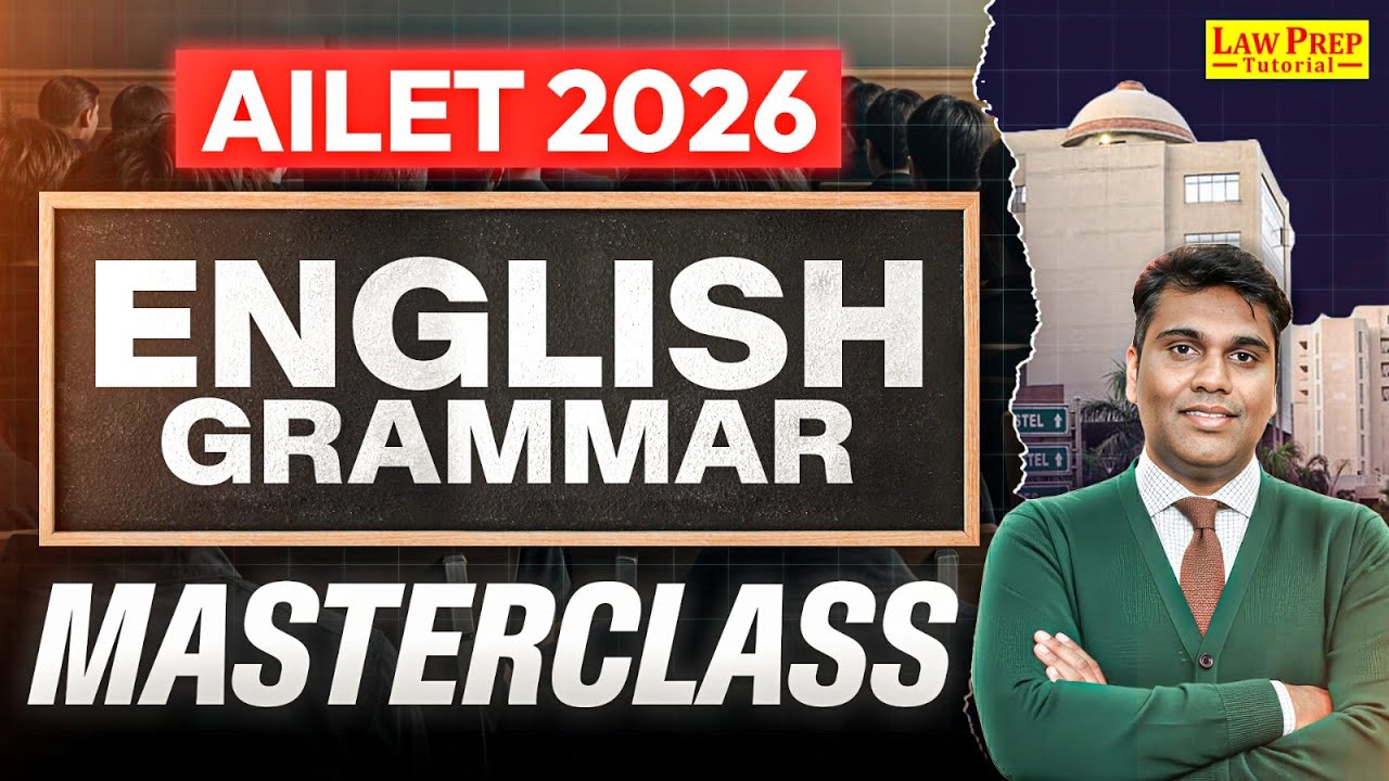 AILET 2026 English Masterclass | English Grammar for AILET 2026 Exam | AILET Preparation