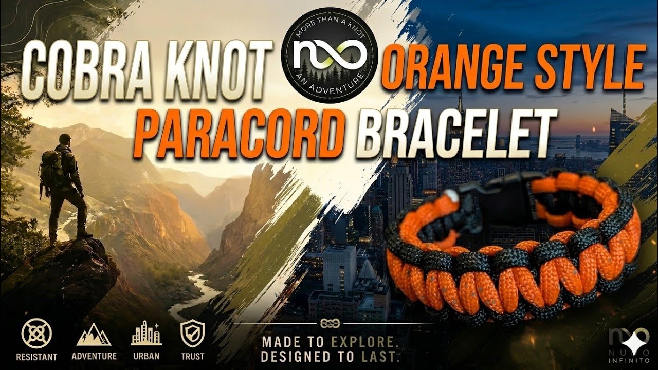 HANDMADE paracord bracelet built to adventure.