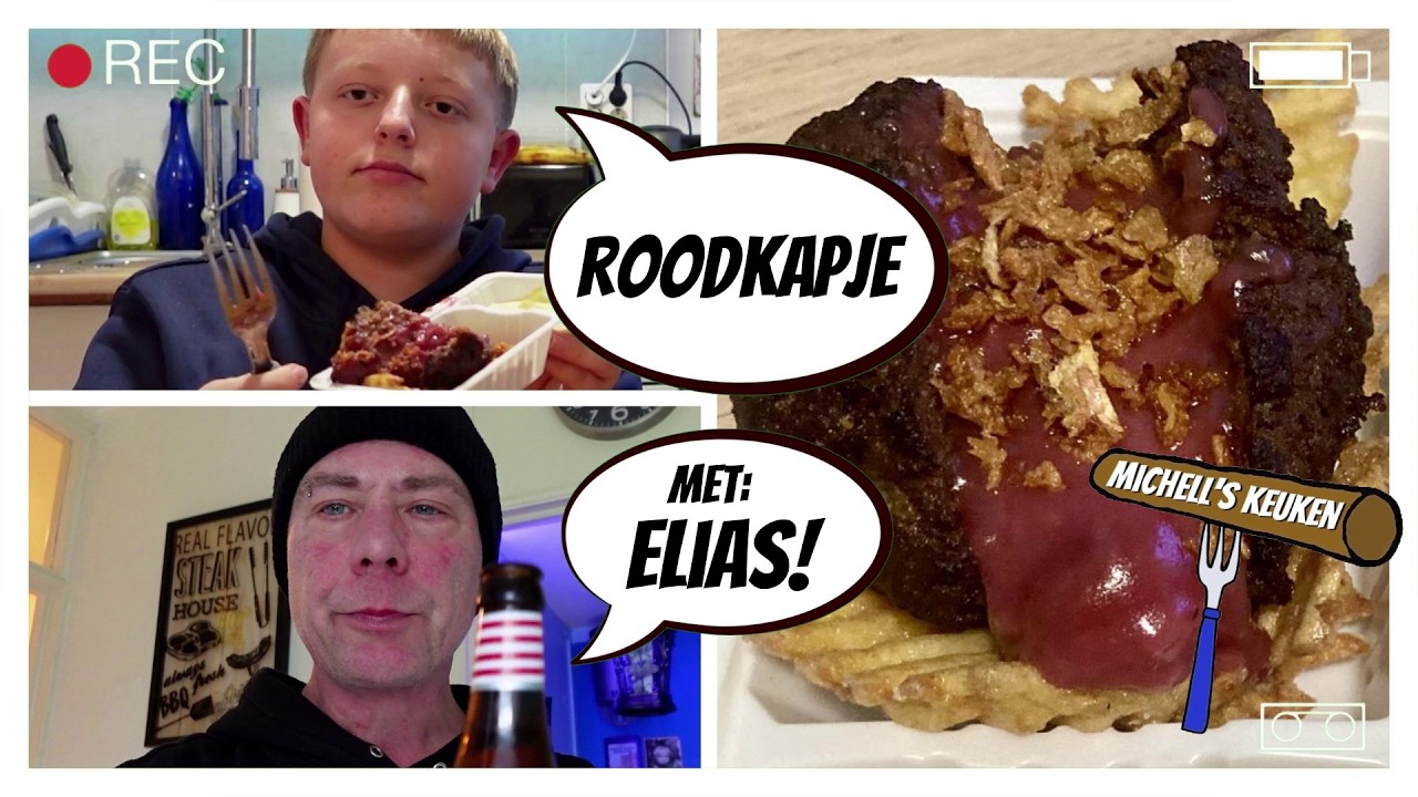 Roodkapje | Gehaktbal (boulet) met kriekensaus! | Michell's Keuken