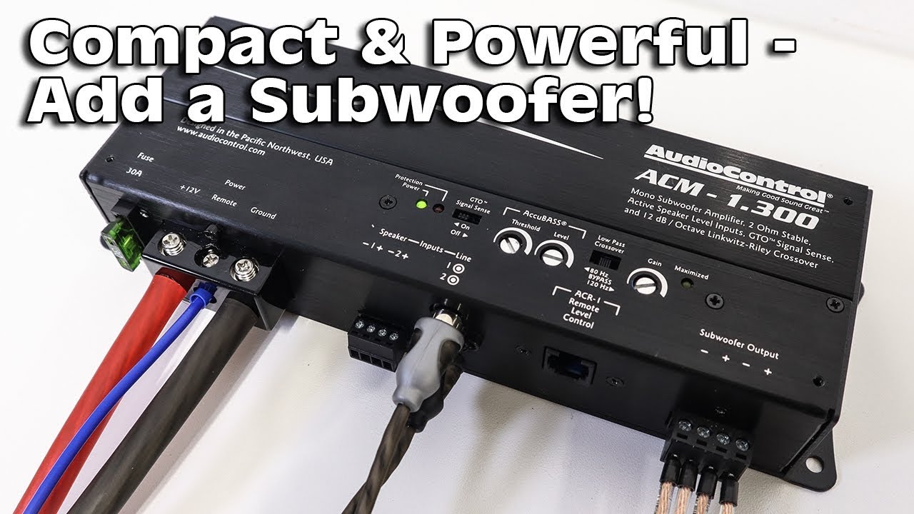 Add BASS with LIMITED SPACE! AudioControl ACM-1.300 Amplifier
