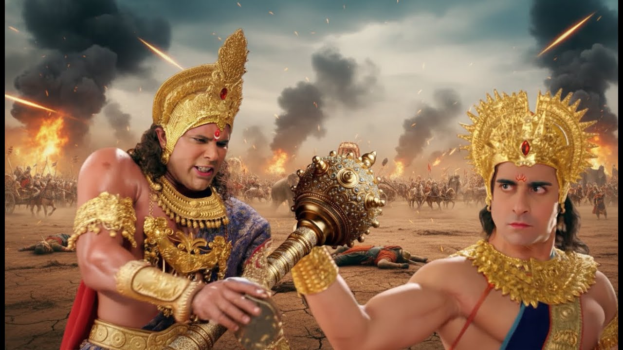 कर्ण ने एक हाथ से रोक दिया भीम की गदा का प्रहार | Suryaputra Karn | #suryaputrakarn