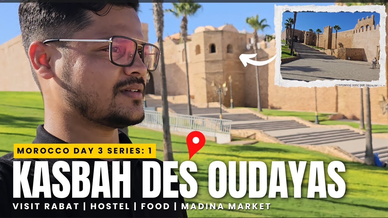 Casablanca to Rabat by Train 🚆 | Exploring the Stunning Kasbah des Oudaias