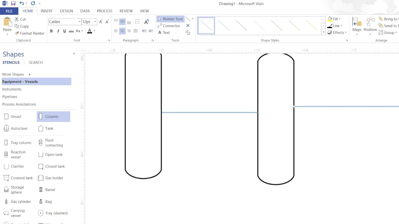Basics of Process Flow Diagram MS Visio